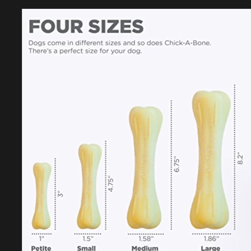 Petstages Chick-A-Bone Dog Chew Toy~ Original from Manufacturer